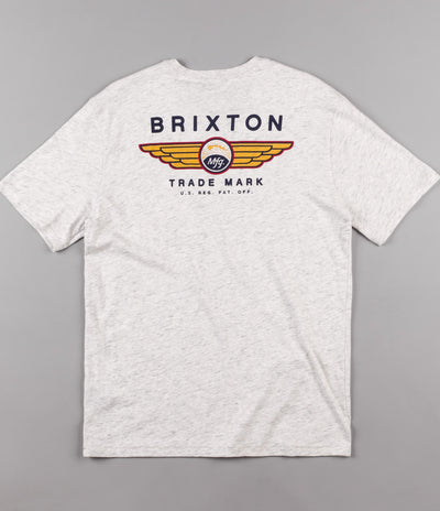 Brixton Hackett Pocket T-Shirt - Heather Stone