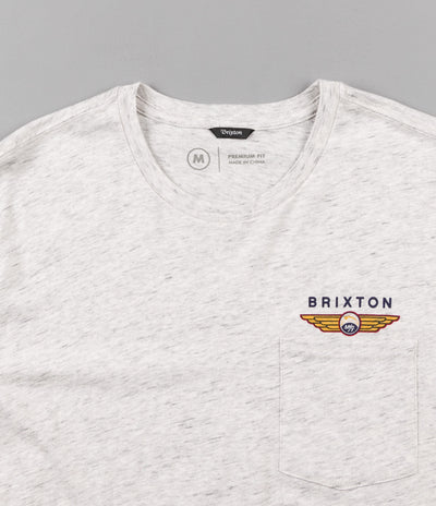 Brixton Hackett Pocket T-Shirt - Heather Stone