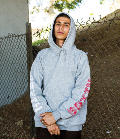 Brixton Haste II SV International Hoodie - Heather Grey