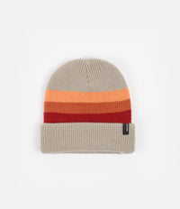 Brixton Heist Stripe Beanie - Gravel