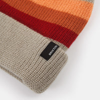 Brixton Heist Stripe Beanie - Gravel thumbnail