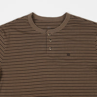 Brixton Hilt Henley T-Shirt - Dark Khaki / Brown thumbnail