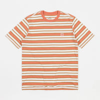 Brixton Hilt Multi Stripe T-Shirt - Off White / Lion Sun Wash thumbnail