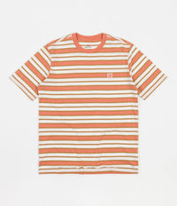 Brixton Hilt Multi Stripe T-Shirt - Off White / Lion Sun Wash