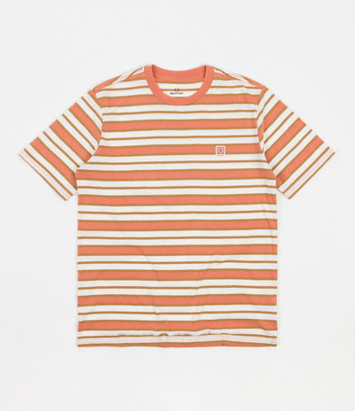 Brixton Hilt Multi Stripe T-Shirt - Off White / Lion Sun Wash