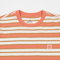 Brixton Hilt Multi Stripe T-Shirt - Off White / Lion Sun Wash thumbnail