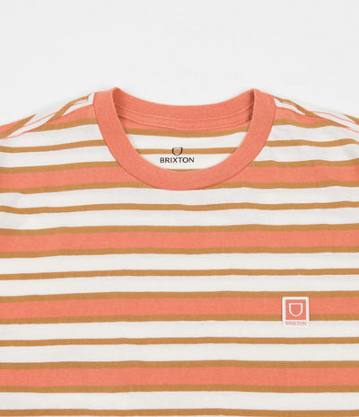 Brixton Hilt Multi Stripe T-Shirt - Off White / Lion Sun Wash