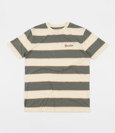 Brixton Hilt Print T-Shirt - Dove / Cypress