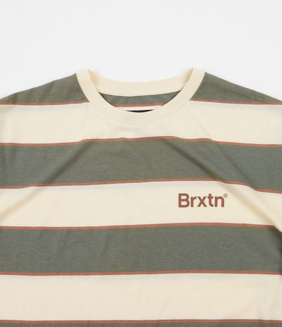 Brixton Hilt Print T-Shirt - Dove / Cypress