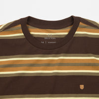 Brixton Hilt Shield Knit T-Shirt - Deep Brown / Medal Bronze / Milita thumbnail