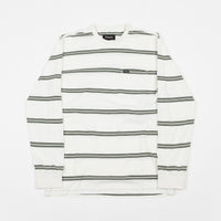 Brixton Hilt Washed Long Sleeve Pocket T-Shirt - Off White / Pine thumbnail