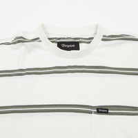 Brixton Hilt Washed Long Sleeve Pocket T-Shirt - Off White / Pine thumbnail