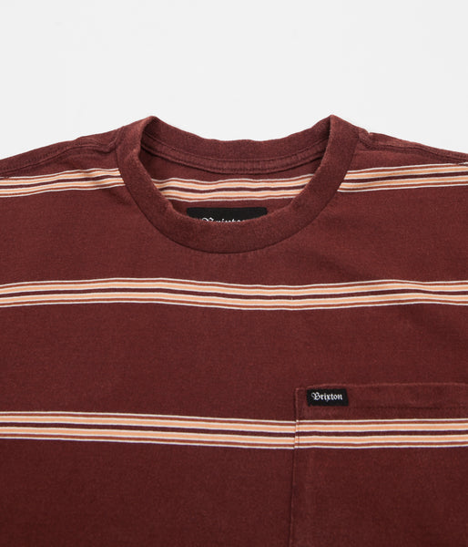 Brixton Hilt Washed Pocket T-Shirt - Chestnut | Flatspot