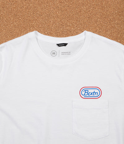 Brixton Joel Long Sleeve Pocket T-Shirt - White