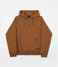 Brixton Longman Intl 1/2 Zip Hoodie - Washed Copper