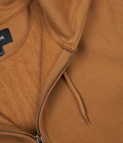 Brixton Longman Intl 1/2 Zip Hoodie - Washed Copper