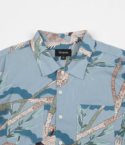 Brixton Lovitz II Short Sleeve Shirt - Blue Stone