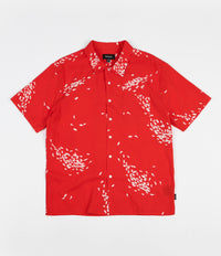 Brixton Lovitz Short Sleeve Shirt - Red / White