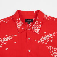 Brixton Lovitz Short Sleeve Shirt - Red / White thumbnail