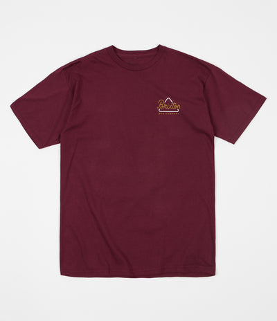 Brixton Newbury T-Shirt - Burgundy