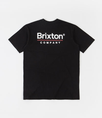 Brixton Palmer Line T-Shirt - Worn Wash Black