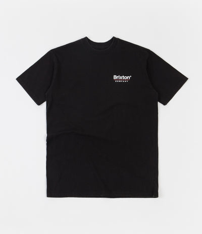 Brixton Palmer Line T-Shirt - Worn Wash Black