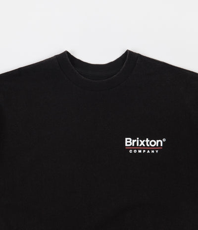 Brixton Palmer Line T-Shirt - Worn Wash Black