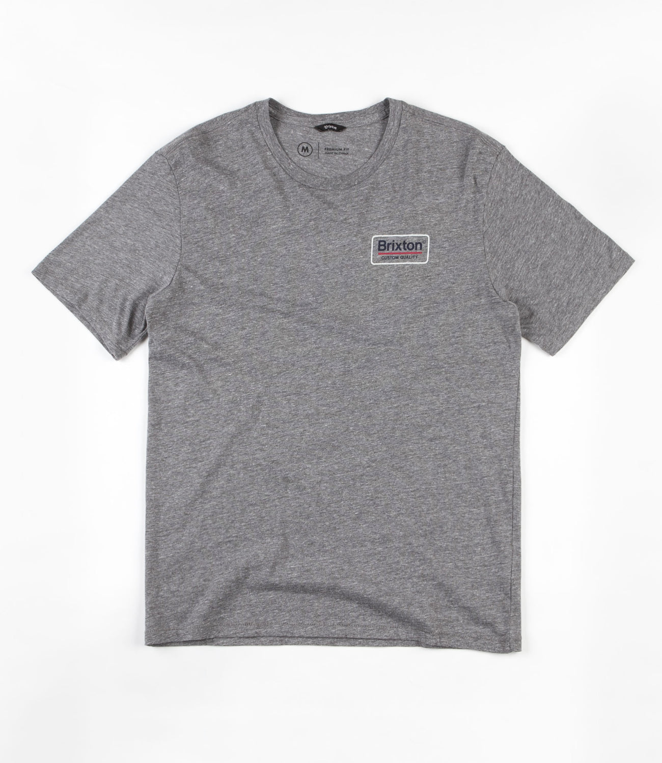 Brixton Palmer Premium T Shirt Heather Grey Flatspot