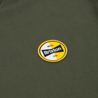 Brixton Patron T-Shirt - Pine / Washed Navy / Dark Burgundy thumbnail