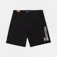 Brixton Stem Fleece Shorts - Black thumbnail