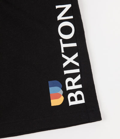 Brixton Stem Fleece Shorts - Black