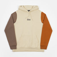 Brixton Stith Hoodie - Gravel / Dark Khaki / Amber thumbnail