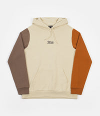 Brixton Stith Hoodie - Gravel / Dark Khaki / Amber