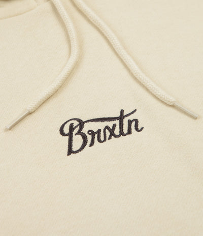 Brixton Stith Hoodie - Gravel / Dark Khaki / Amber