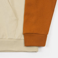 Brixton Stith Hoodie - Gravel / Dark Khaki / Amber thumbnail