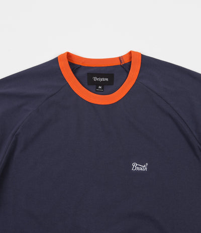 Brixton Stith II T-Shirt - Washed Navy / Tiger