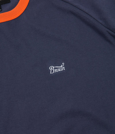 Brixton Stith II T-Shirt - Washed Navy / Tiger