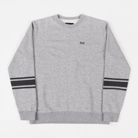 Brixton Stith Stripe International Crewneck Sweatshirt - Heather Grey thumbnail