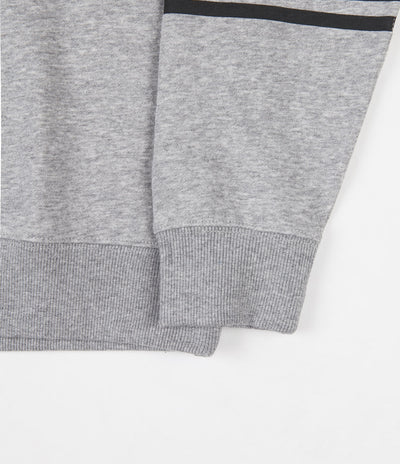 Brixton Stith Stripe International Crewneck Sweatshirt - Heather Grey