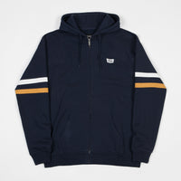 Brixton Stith Zip Hoodie - Navy thumbnail