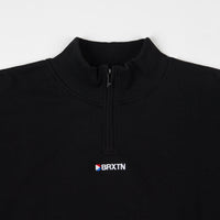 Brixton Stowell 1/2 Zip Sweatshirt - Black thumbnail