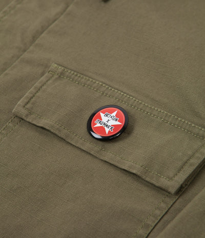 Brixton Strummer Comrad Jacket - Army Green