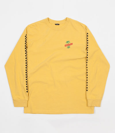 Brixton Tosh Long Sleeve T-Shirt - Washed Yellow