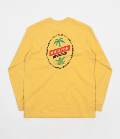 Brixton Tosh Long Sleeve T-Shirt - Washed Yellow