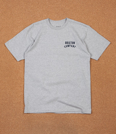 Brixton Woodburn T-Shirt - Heather Grey / Navy