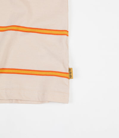 Brixton x Independent Deputy Knit T-Shirt - Orange / Tan