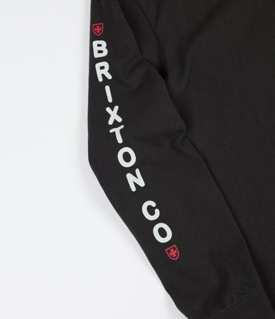 Brixton x Independent Frame Long Sleeve T-Shirt - Washed Black