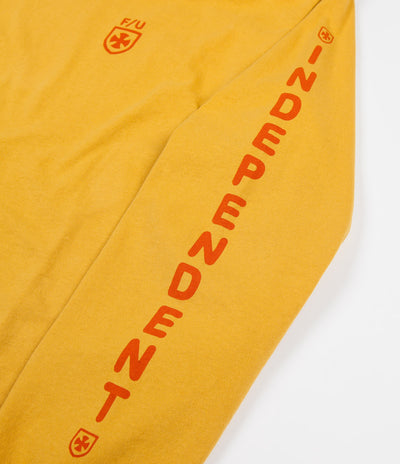 Brixton x Independent Frame Long Sleeve T-Shirt - Yellow