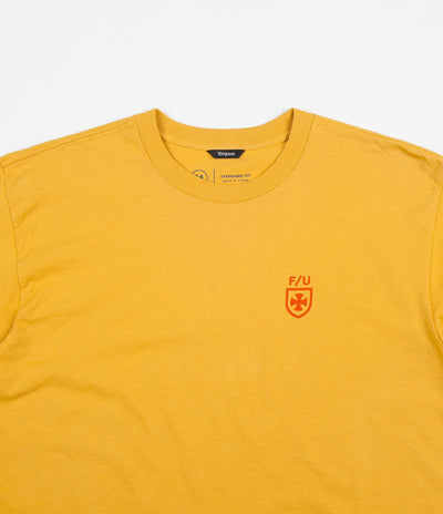 Brixton x Independent Frame Long Sleeve T-Shirt - Yellow