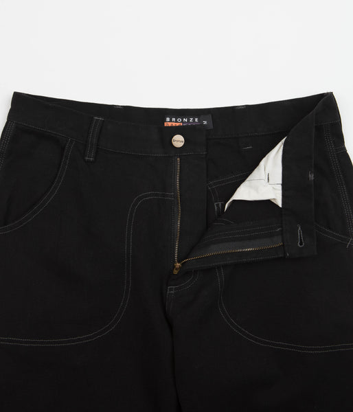 Bronze 56K 56 Duck Canvas Pants - Black | Flatspot